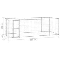 Outdoor Dog Kennel Galvanised Steel 12.1 m² Kings Warehouse 