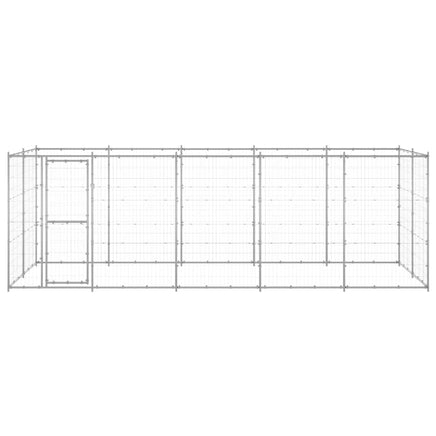 Outdoor Dog Kennel Galvanised Steel 12.1 m² Kings Warehouse 