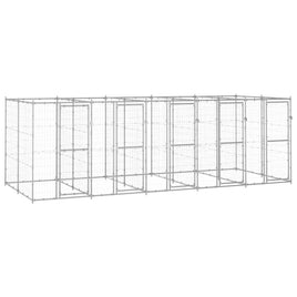 Outdoor Dog Kennel Galvanised Steel 12.1 m² Kings Warehouse 