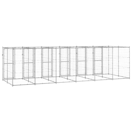 Outdoor Dog Kennel Galvanised Steel 14.52 m² Kings Warehouse 