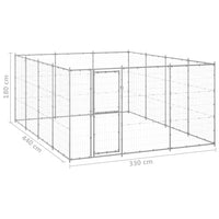Outdoor Dog Kennel Galvanised Steel 14.52 m² Kings Warehouse 