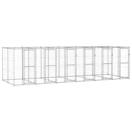 Outdoor Dog Kennel Galvanised Steel 14.52 m² Kings Warehouse 
