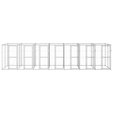 Outdoor Dog Kennel Galvanised Steel 16.94 m² Kings Warehouse 
