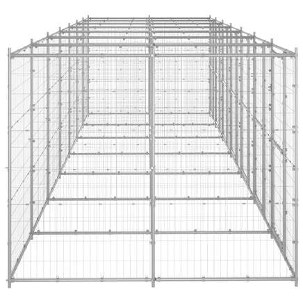 Outdoor Dog Kennel Galvanised Steel 16.94 m² Kings Warehouse 