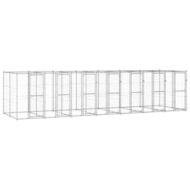 Outdoor Dog Kennel Galvanised Steel 16.94 m² Kings Warehouse 