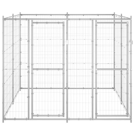Outdoor Dog Kennel Galvanised Steel 4.84 m² Kings Warehouse 