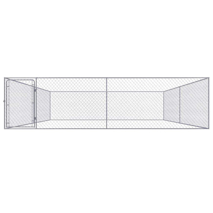 Outdoor Dog Kennel Galvanised Steel 4x4x1.85 m Kings Warehouse 