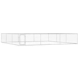 Outdoor Dog Kennel Galvanised Steel 6x6x1 m Kings Warehouse