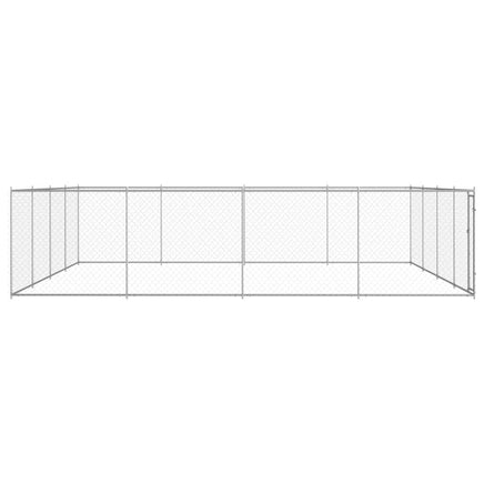 Outdoor Dog Kennel Galvanised Steel 760x760x185 cm Kings Warehouse 
