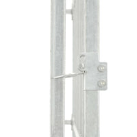 Outdoor Dog Kennel Galvanised Steel 760x760x185 cm Kings Warehouse 