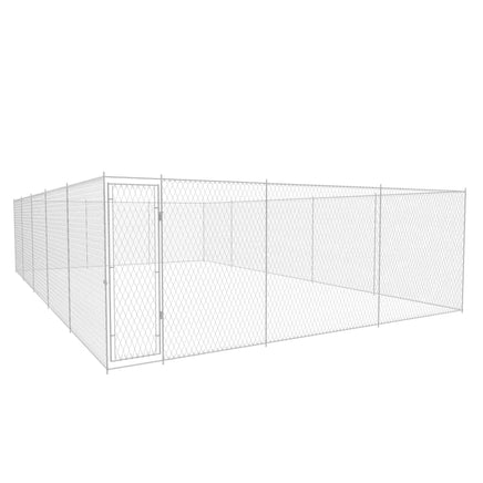 Outdoor Dog Kennel Galvanised Steel 950x570x185 cm Kings Warehouse 