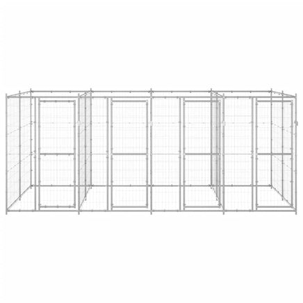 Outdoor Dog Kennel Galvanised Steel 9.68 m² Kings Warehouse 