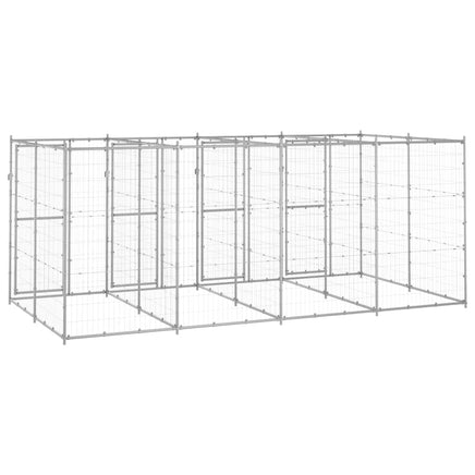 Outdoor Dog Kennel Galvanised Steel 9.68 m² Kings Warehouse 