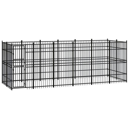 Outdoor Dog Kennel Steel 11.06 m² Kings Warehouse 