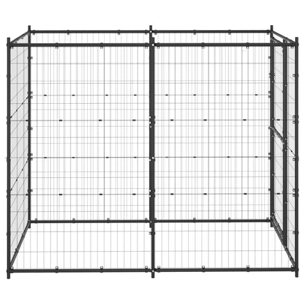 Outdoor Dog Kennel Steel 110x220x180 cm Kings Warehouse 