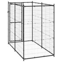 Outdoor Dog Kennel Steel 110x220x180 cm Kings Warehouse 