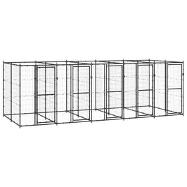 Outdoor Dog Kennel Steel 12.1 m² Kings Warehouse 