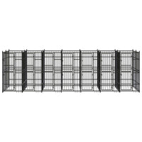 Outdoor Dog Kennel Steel 12.9 m² Kings Warehouse 