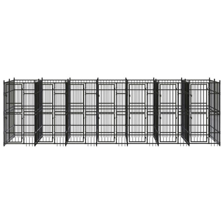 Outdoor Dog Kennel Steel 12.9 m² Kings Warehouse 