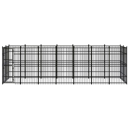 Outdoor Dog Kennel Steel 12.9 m² Kings Warehouse 