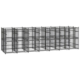 Outdoor Dog Kennel Steel 12.9 m² Kings Warehouse 