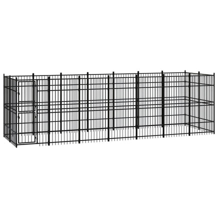 Outdoor Dog Kennel Steel 12.9 m² Kings Warehouse 