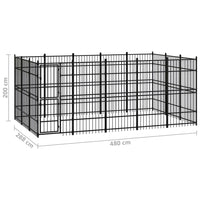 Outdoor Dog Kennel Steel 13.82 m² Kings Warehouse 