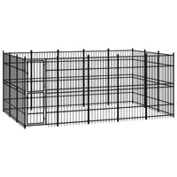 Outdoor Dog Kennel Steel 13.82 m² Kings Warehouse 