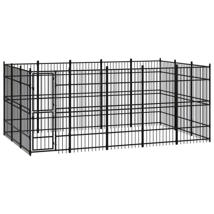 Outdoor Dog Kennel Steel 13.82 m² Kings Warehouse 