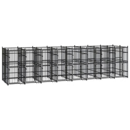Outdoor Dog Kennel Steel 14.75 m² Kings Warehouse 