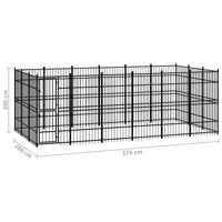 Outdoor Dog Kennel Steel 16.59 m² Kings Warehouse 