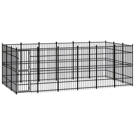 Outdoor Dog Kennel Steel 16.59 m² Kings Warehouse 