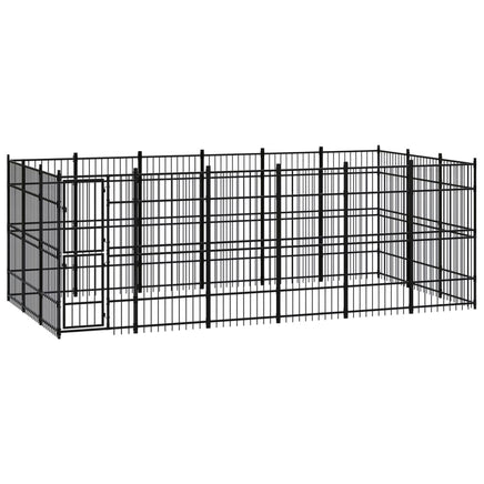 Outdoor Dog Kennel Steel 16.59 m² Kings Warehouse 