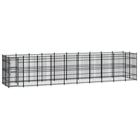 Outdoor Dog Kennel Steel 18.43 m² Kings Warehouse 