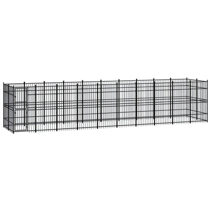 Outdoor Dog Kennel Steel 18.43 m² Kings Warehouse 