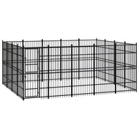 Outdoor Dog Kennel Steel 18.43 m² Kings Warehouse 