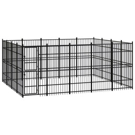 Outdoor Dog Kennel Steel 18.43 m² Kings Warehouse 