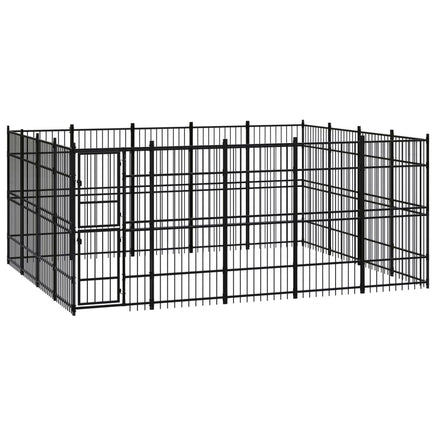 Outdoor Dog Kennel Steel 18.43 m² Kings Warehouse 