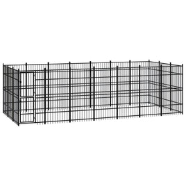 Outdoor Dog Kennel Steel 19.35 m² Kings Warehouse 