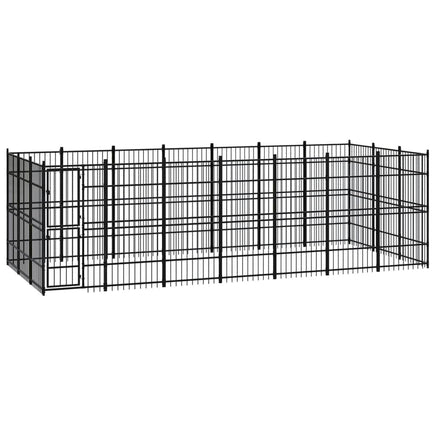 Outdoor Dog Kennel Steel 19.35 m² Kings Warehouse 