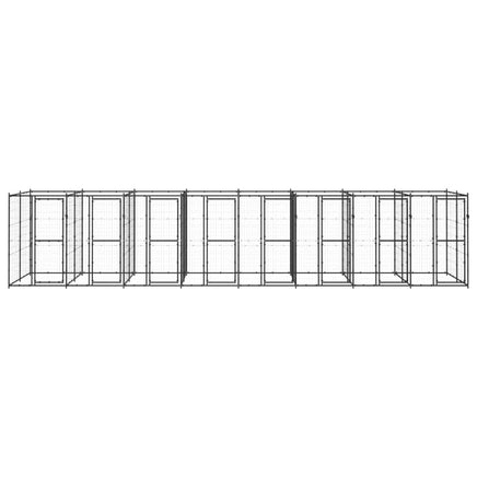 Outdoor Dog Kennel Steel 19.36 m² Kings Warehouse 
