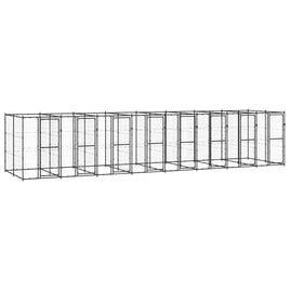 Outdoor Dog Kennel Steel 19.36 m² Kings Warehouse 