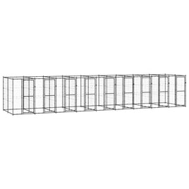 Outdoor Dog Kennel Steel 21.78 m² Kings Warehouse 