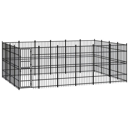 Outdoor Dog Kennel Steel 22.12 m² Kings Warehouse 