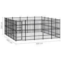 Outdoor Dog Kennel Steel 23.04 m² Kings Warehouse 