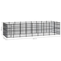 Outdoor Dog Kennel Steel 24.88 m² Kings Warehouse 