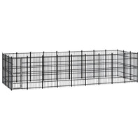 Outdoor Dog Kennel Steel 24.88 m² Kings Warehouse 