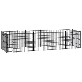 Outdoor Dog Kennel Steel 24.88 m² Kings Warehouse 