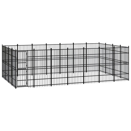Outdoor Dog Kennel Steel 25.8 m² Kings Warehouse 