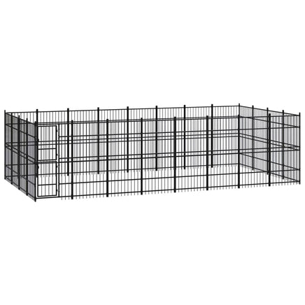Outdoor Dog Kennel Steel 29.49 m² Kings Warehouse 